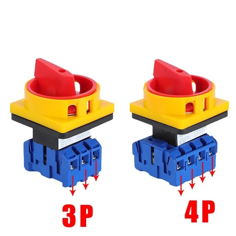 YMD11 3P 690V 25/32/40/63/80/100A Isolator Switch Padlock Disconnect Selector with ON-Off Panel Power Control Replace LW30(3P,63A)