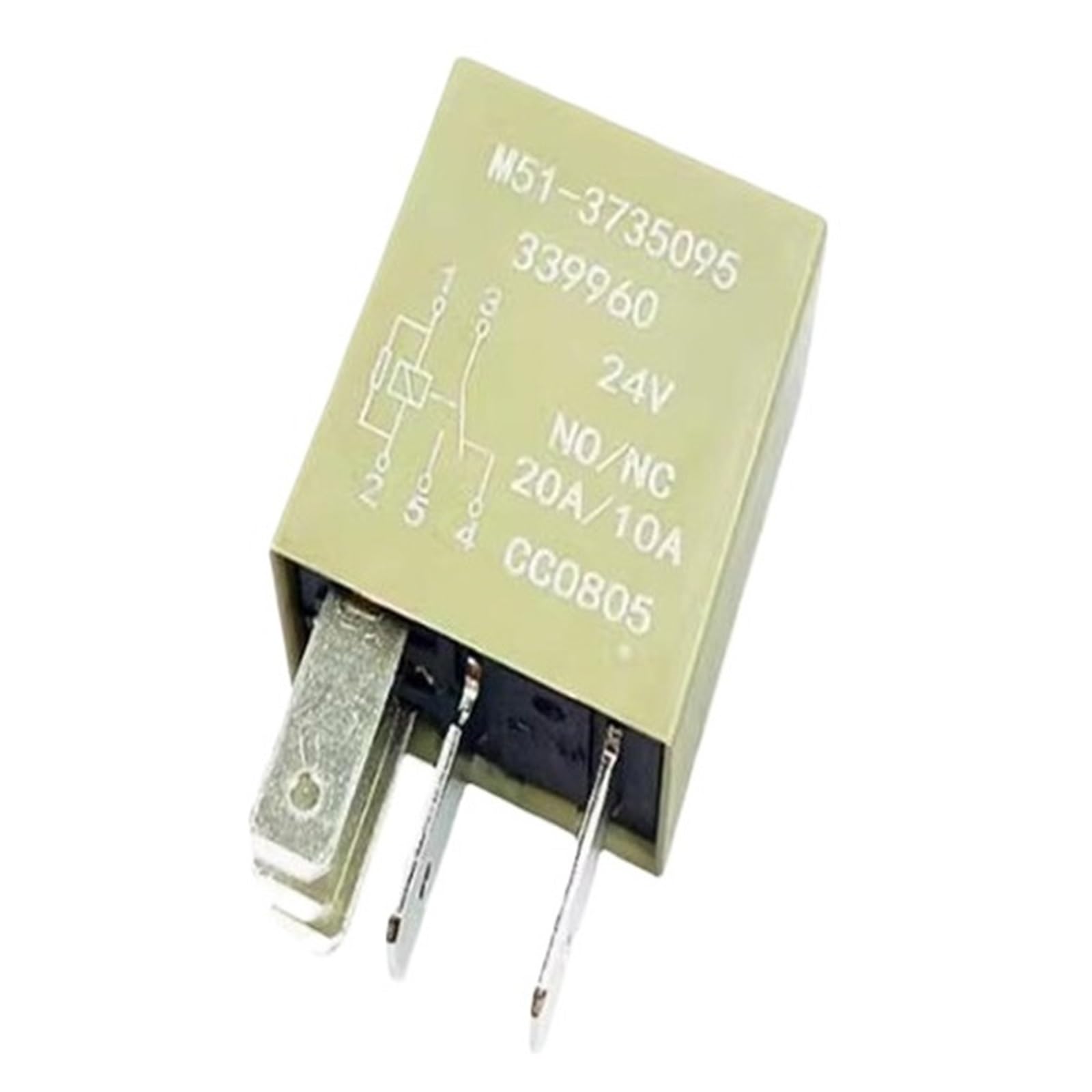 Relais M51 3735095 24VDC anti-surchauffe pour automatisme 5 broches