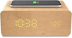 Relógio Despertador digital Charge Time ION com Carregador para celular integrado e transmissão de áudio sem fio - Bivolt