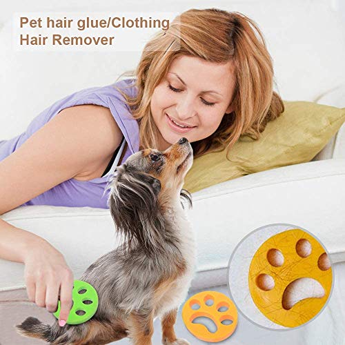 OVAREO 4 PCS Haustier Haarentferner,Wiederverwendbarer Haustier-Epilierer zur Entfernung von Tierhaaren, Haushaltsreinigungsset Waschmaschine Haarentfernung – Bild 4