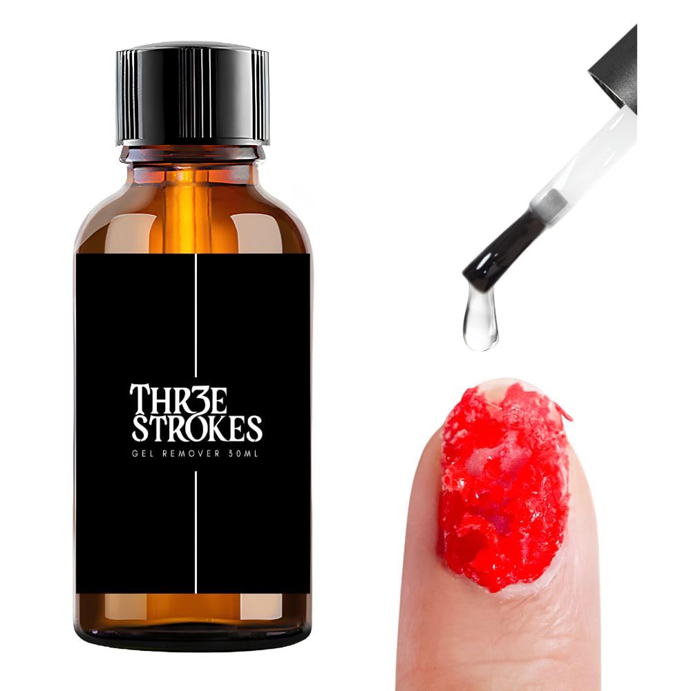 THR3E STROKES Gel Nail Polish Remover 30ml, No Soaking or Wrapping Needed, Quick Gel Remover for Nails, Removes Polish in 3-5 Minutes-picture-54