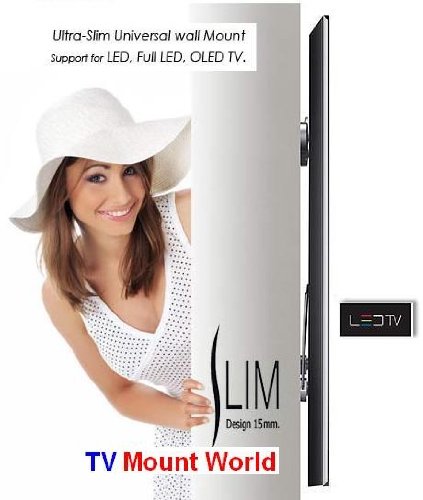 Mount World Mla Ultra Slim Thin Wall Mount For Samsung 26" 32" 37" Led (Replacement For Samsung Wmn1000A) Vesa 200X200 200X100 #TOP4