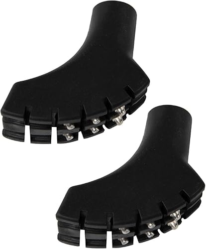 Puntas de repuesto Studdic Nordic Walking Tips (paquete de 2) Puntas de caña de senderismo de goma para bastones de senderismo, bastones de