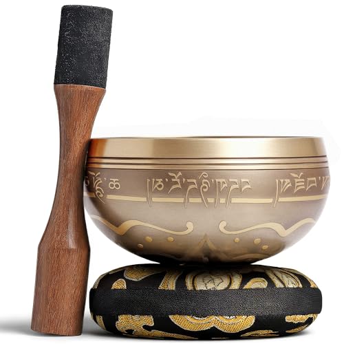 Miniatura 2 de Silent Mind Cuenco Tibetano 10 cm Hecho a Mano con Mazo y Cojín - Sonido puro para meditación y relajación, artesanía de Nepal, ideal para regalo
