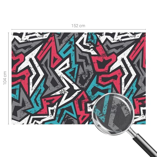 Papier peint chambre moderne mosaïque abstraite auto-adhésif - 5