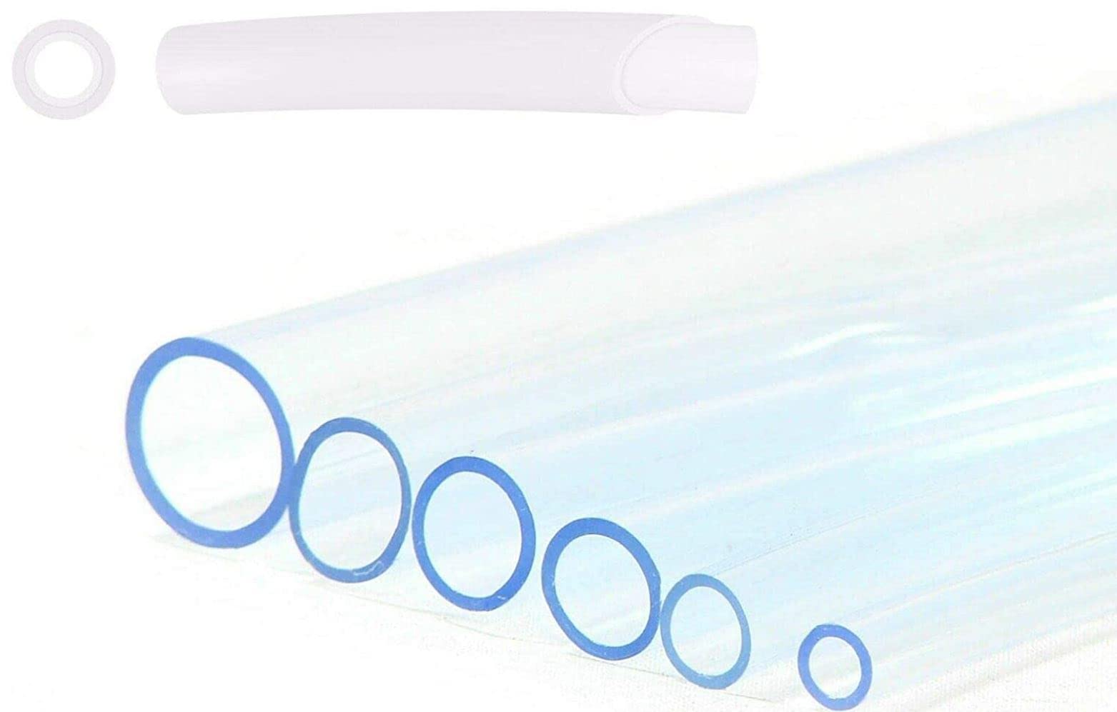Clear PVC Tube Hose, Food Grade, Fish, Pond Aquariums, Air, Water 1-50 metres 3mm 4mm 5mm 6mm 8mm 10mm 12mm 16mm 19mm 25mm - (20, ID 20mm x OD 23mm)