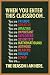 When You Enter This Classroom Sign Educational Rules Cool Wall Teacher Supplies for Classroom School Decor Teaching Toddler Kids Elementary Learning Decorations Cool Wall Decor Art Print Poster 24x36