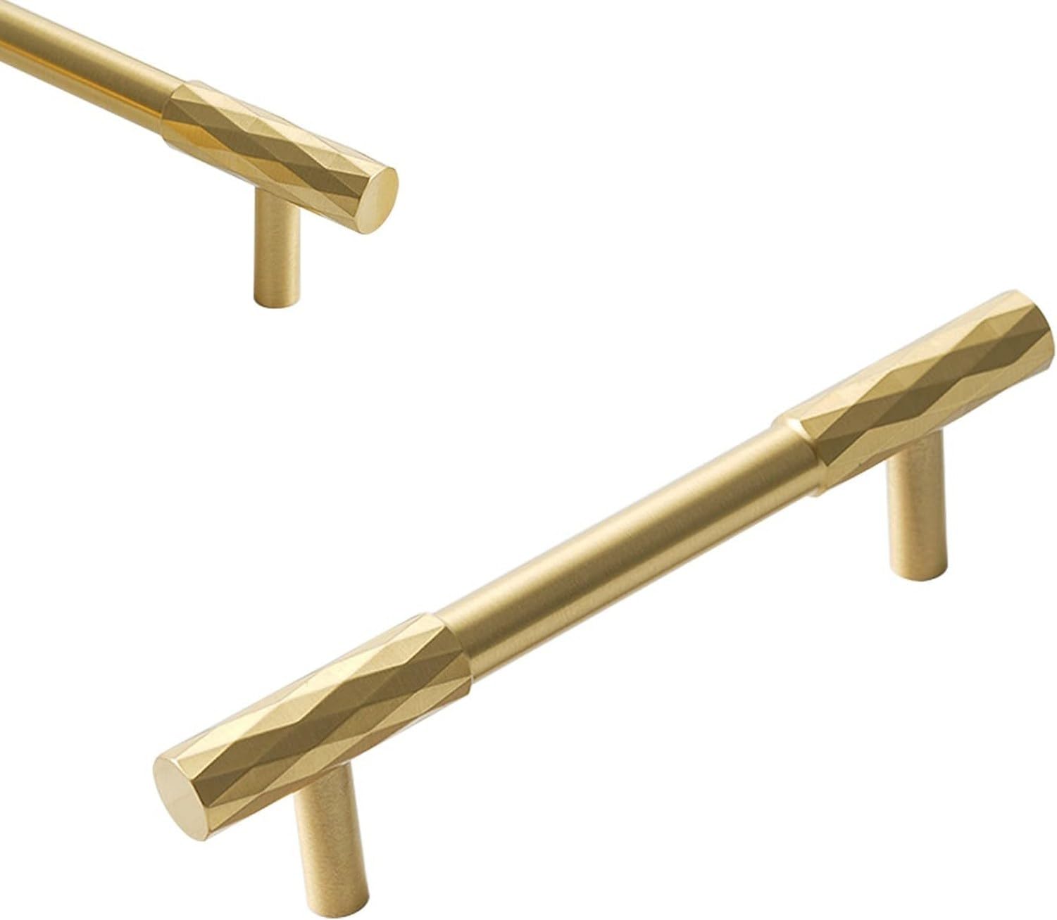 Mosiężne uchwyty meblowe gold 2 szt., Gold, Hole Centers:192mm/7.6in