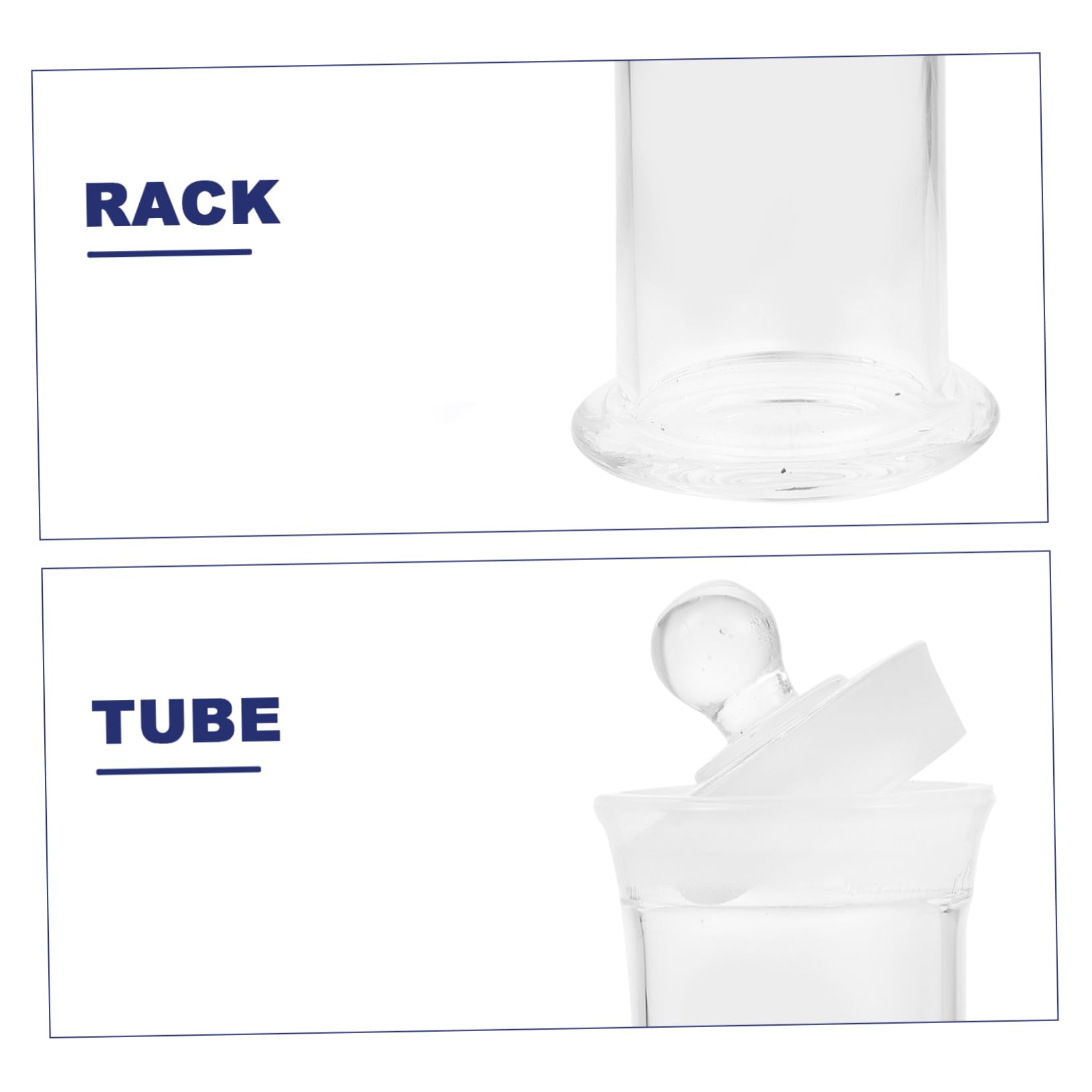 FUNOMOCYA Chemical Storage Bottle with Thickened Glass Heatproof Sample Jar for Lab Reusable Lid