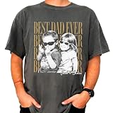NAZENTI Personalized Vintage T-Shirt Print with Photo Gifts for Father's Day, Custom Dad Shirt for Grandpa Papa, Daddy Tee Classic for Men, Best Dad Ever, Gifts for Birthday, Gift for Christmas 2