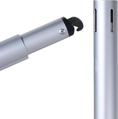 Miniatura 3 de Hecis Barras transversales ajustables para tuberías y cortinas, barra transversal de 6 a 10 pies, soporte de cortina para soporte de tubería y