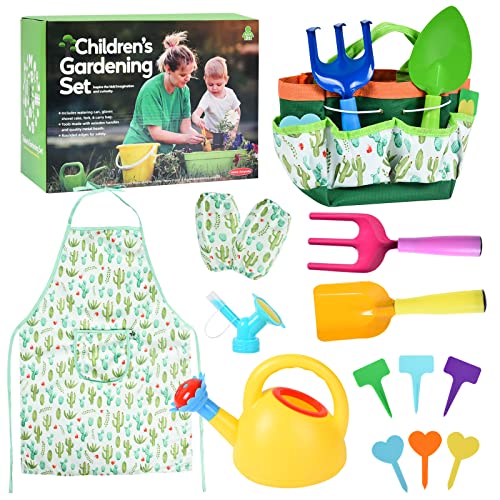 Kinder Gartenwerkzeug Set 3-tlg - Gartenspielzeug Ab 3 Jahren