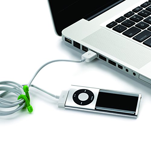 Nite Ize Original Gear Tie, Reusable Rubber Twist Tie, 3-Inch, Lime Green, 4 Pack, Made In The Usa #TOP2