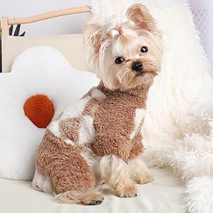 Dog pajamas spring dog pjs plaid dog clothes for small dogs girl boy soft stretchy 4 legged dog jumpsuit for chihuahua yorkie cat sweater  urban country home decor