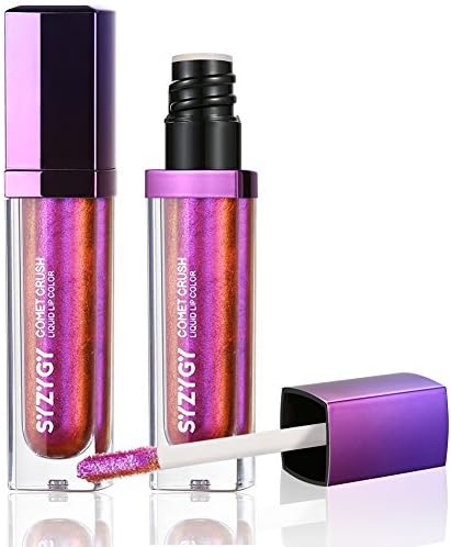 Lip Gloss, Holographic Long Lasting Metallic Liquid Lip Color, Iridescent Glitter Lipstick, SYZYGY (Twilight Tavern)