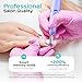 COSLUS Cordless Electric Nail Drill File: Nail Drill Machine with Stepless Speed Knob for Acrylic Gel Dip Powder Polish, Professional Portable Manicure Pedicure Rechargeable for Home Salon Use Purple