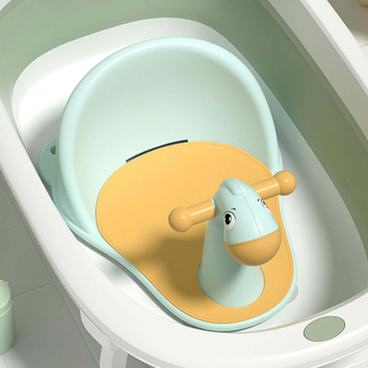 Asiento de Baño para Bebés y Niños Pequeños Agujeros de Drenaje y Soporte Columna Fabricado en Pp, Diseño Antideslizante Adecuado Baño