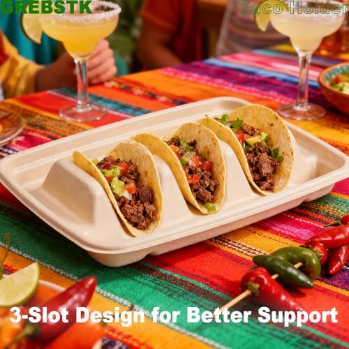 50% Off GREBSTK Compostable Taco Holders - 10 Pack