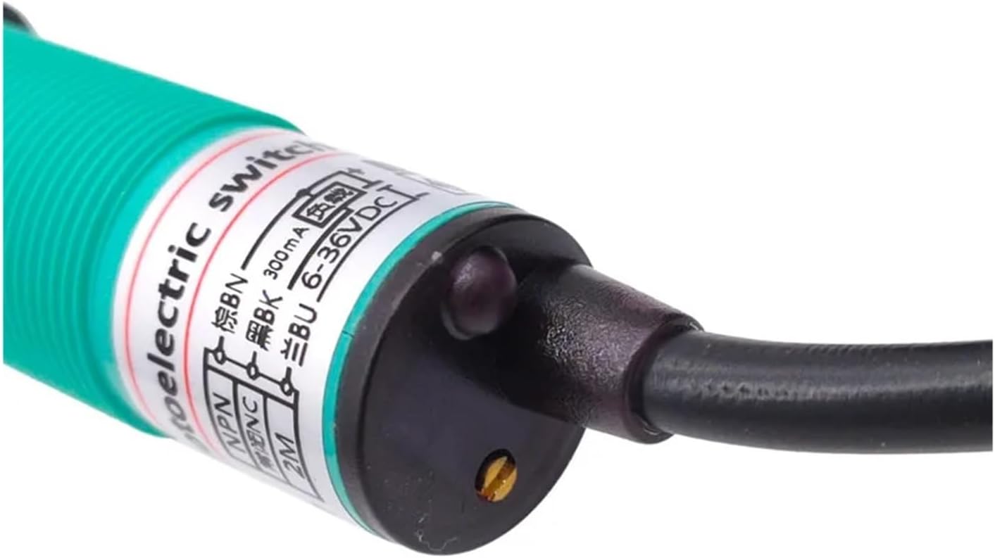 E3F-R2NK Feedback Reflective Photoelectric Switch NPN PNP DC5-36V Detection Range 2m Adjustable NK/N2/P1/P2/Y1/Y2 Sensor(E3F-R2P1)