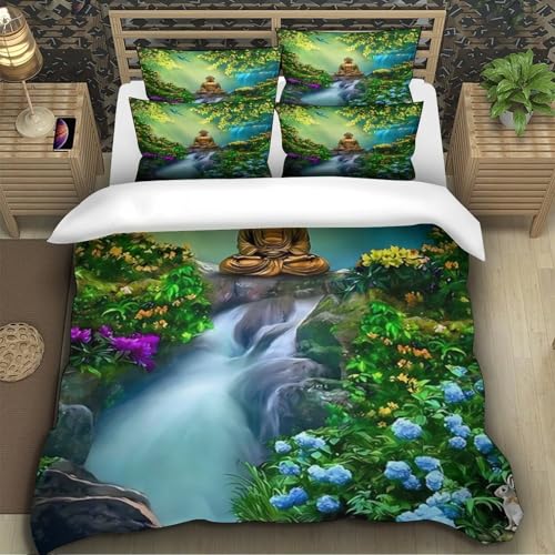 Housse de couette Bouddha en microfibre super douce haut de gamme - 5