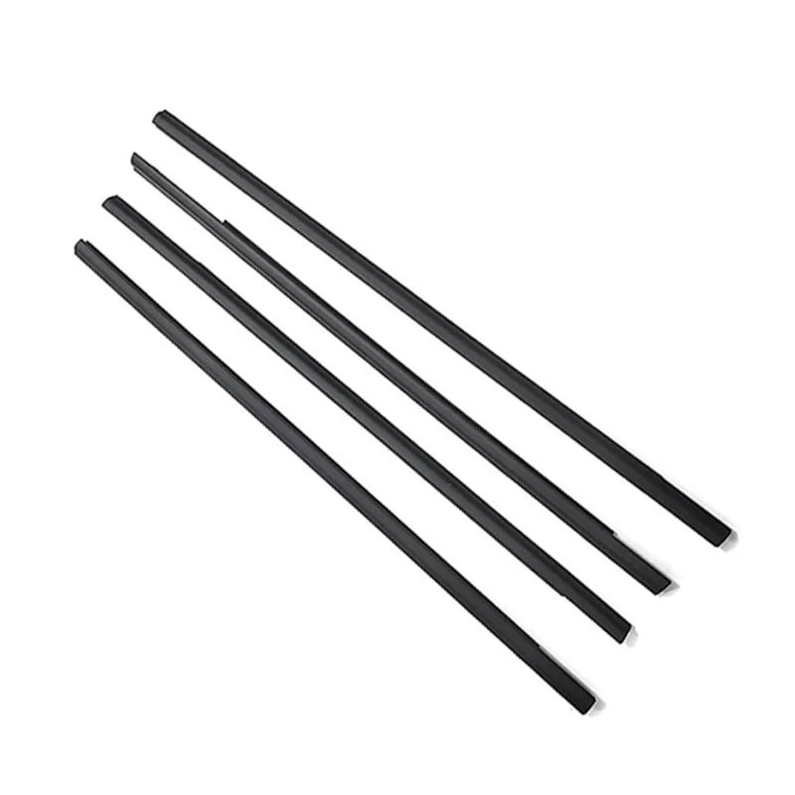 Trfbd One Color 4Pcs Window Rubber Trim For Nissan For X-Trail T31 2008-2013 Weatherstrip Seal Strips Door Moulding 80821-1Da0a Rubber
