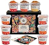 Nature Kitchen Indian Curry Gourmet Spice Seasoning Selection Mix Gift Set Kit. 9x Gluten-Free Herbs and Spices For Cooking Recipes. Including Blends For Vindaloo, Korma, Masalas and More