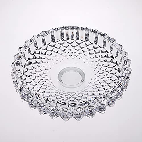 NOBILEA Crystal Clear Glass Ashtray, Cigarettes Ash Tray, Tabletop Ashtray for Home, Office and Hotel, Cigarette Ash Collect Tray, Glass Smoking Tray 4