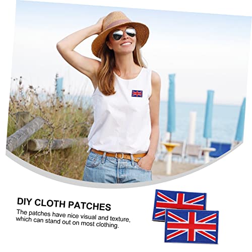 DIYEAH 6piezas Parche De Bandera Autoadhesivo Para Ropa y Accesorios Parches De Costura Para Fans Del Deporte - imagen 5