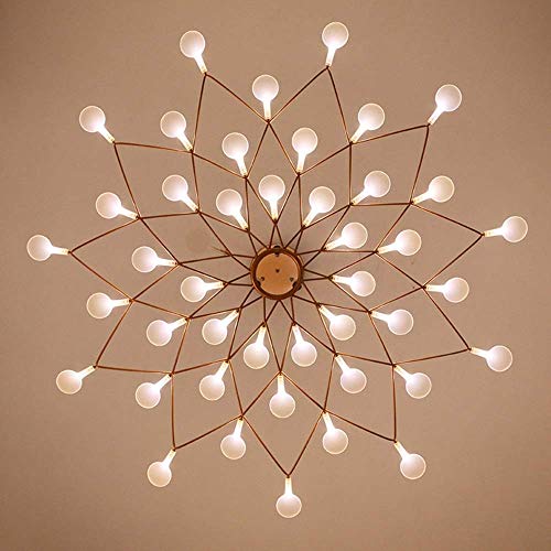 KOYLUZ LED Fire Fly Rose Gold Deckenleuchte Gelb Warmes Licht Eisen Acryl Kronleuchter Villa Hotel Schlafzimmer Esszimmer Wohnzimmer Arbeitszimmer Bar Moderner Luxus Cover