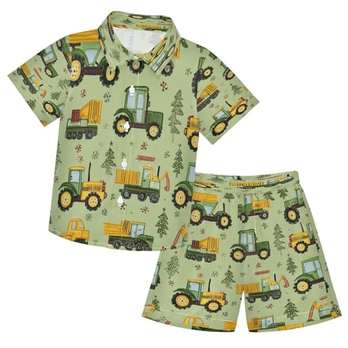 Image of Boccsty Ice Cream Drip Boy Summer Shorts Sets Hawaiian Toddler Boys T-Shirt & Pants 2 Pcs 3T-10T