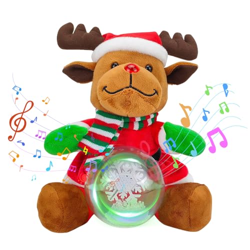Weihnachten Elch Plüsch, Kuscheltiere mit Aufzeichnungs Weihnachten...