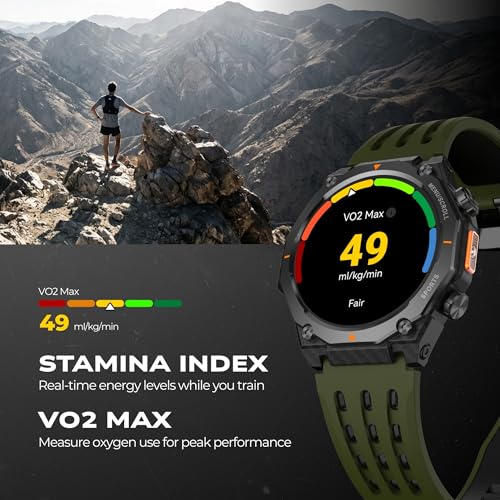 Image of Fastrack Xtreme Adventure Smartwatch with 1.43 inch AMOLED Display, Dual Push Button, GPS, ABC, 1ATM, Inbuilt Torch, 100+ Multisports, Dual Tone Strap, BT Calling, HRM, SpO2 & Multiple Menu Styles - Black