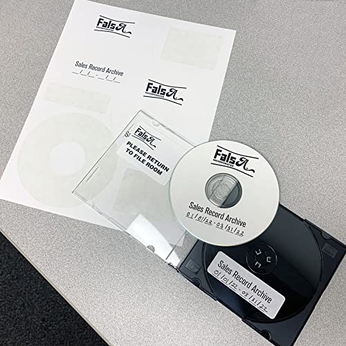 Image of CD /DVD Label Full Face | Qty 150 Disc, 150 Spine | 50 Sheets Total | White Matte | Inkjet & Laser Compatible | Neato CLP-192301 Large Center Holes | Easy to Peel | 3 Per Sheet | Blank Label