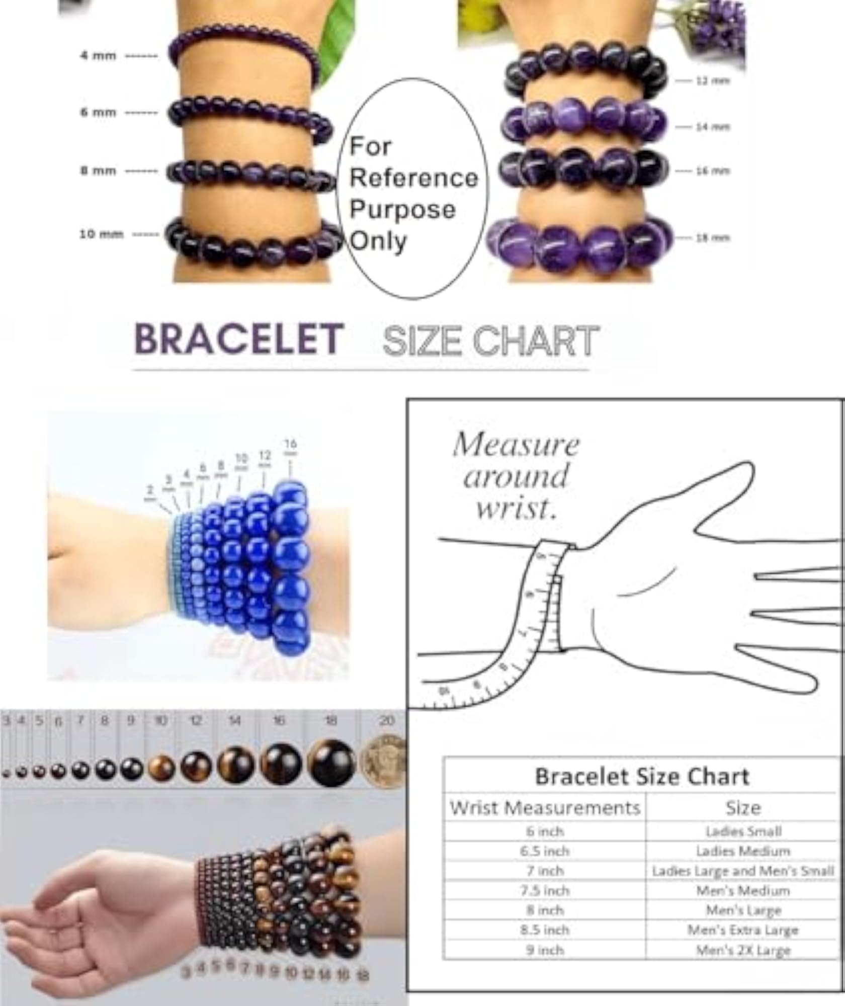 Natural Mookaite Jasper 8mm Round Bead Stretchable Bracelet, Unisex