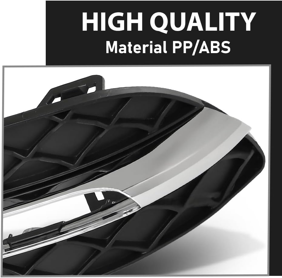 G-PLUS Left Fog Light Cover Daytime Running Light Cover, Compatible with Benz C250 C350 2012-2015/C300 2012-2014, Fit Models W/o AMG Package & Sport Package, Driver Side, 2048803224, MB1038117