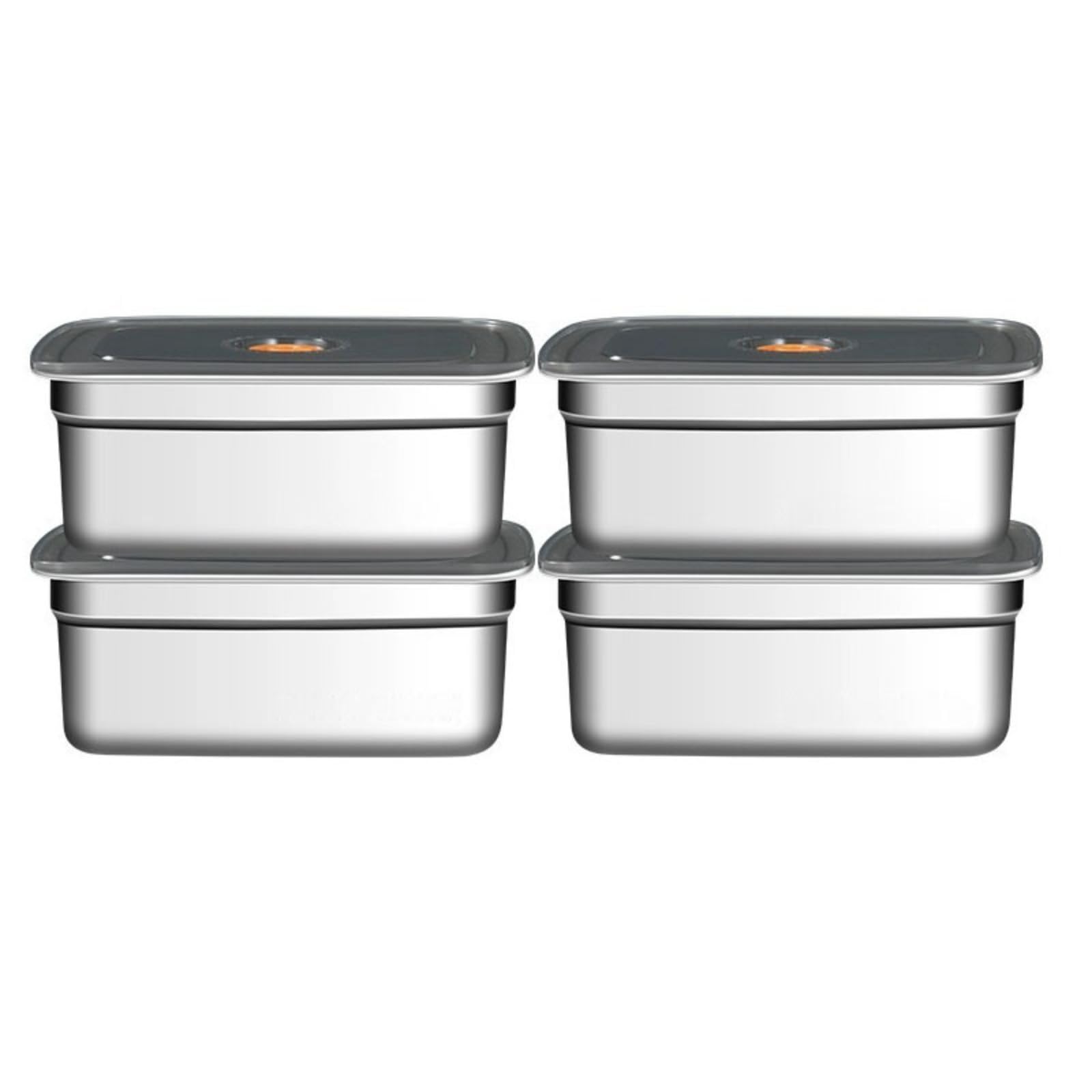 IHUAHSHUA Stainless steel food storage container with lid, airtight lunch box, storage and meal prep box, reusable, suitable for lunch and leftovers, freezer safe