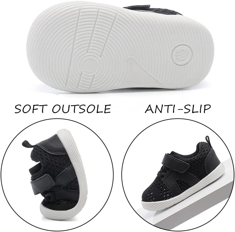 Vista 3 de Zapatos para bebés niños y niñas, antideslizantes, transpirables, para bebés de 6 a 18 meses