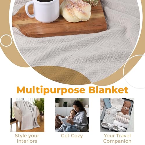 Couverture coton anti-transpiration plaid toutes saisons lit