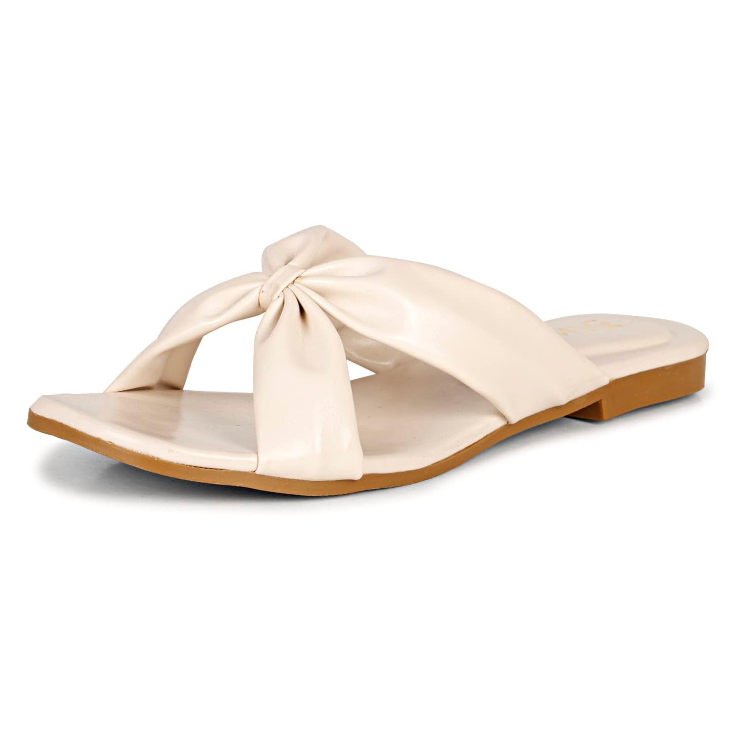 Denill Solid One-Toe Flats Sandals for Women & Girls (Cream, Numeric_6) (B0BWJY329G) Amazon Price History, Amazon Price Tracker