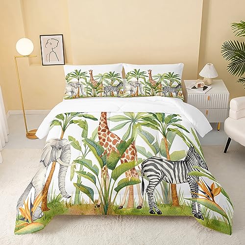 QOOMO Wild Animal Twin Comforter Set