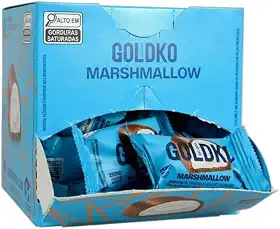 Caixa de bombom de marshmallow zero adição de açúcares (38Kcal por unidade) - 18 unidades