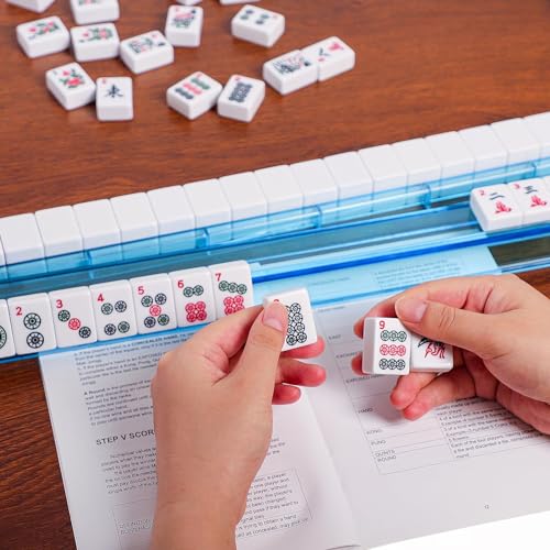 Juego de Mesa American Mahjong Set con 166 Fichas miniatura 5