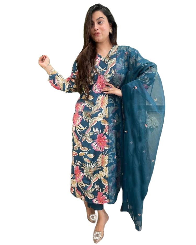 Kurta femme haut de gamme en viscose imprimé raffiné