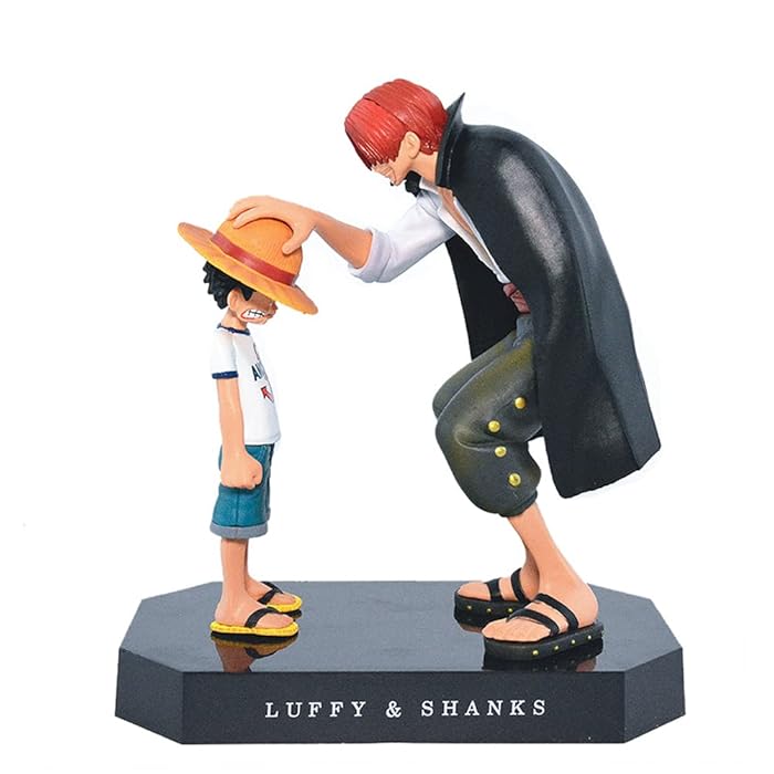 Buy Anime One Piece Shanks Touching Luffy Figures Anime Action