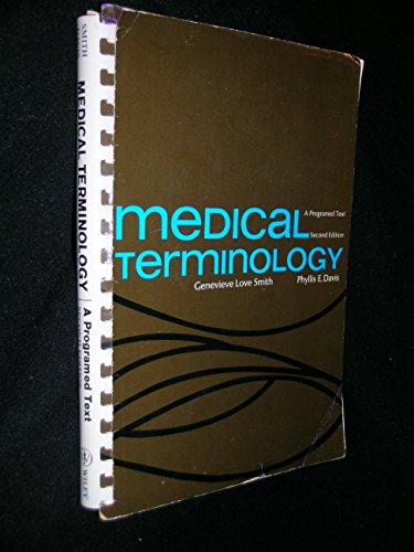 Medical Terminology: A Programmed Text 0471801968 Book Cover