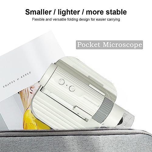 Usb Digital Microscope, 50X-1000X Magnifying Coin Microscope.kmdes Portablel Handheld Pocket Microscope,8 Led Lights Adjustable, Hd Microscope Camera, Pc View, Microscope For Adults & Kids - White #TOP1