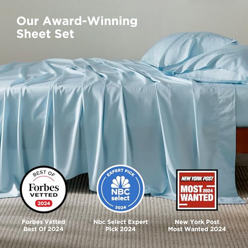 image for Bedsure King Size Sheets Set, Cooling Sheets for Hot Sleepers, Rayon D