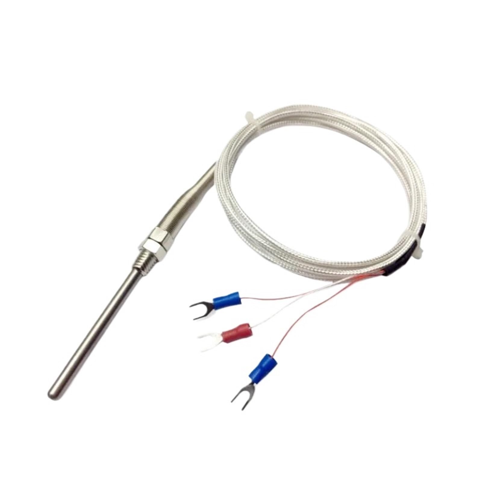 Sonda de temperatura tipo PT100 roscada M8 WZPT-03 con cable de 6m 5