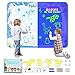 Agua Dibujo Pintura, 90x120 cm Barley Direct Agua Dibujo Doodle Niños Pizarra Mágica Agua Brillan en la Oscuridad Esteras de Agua Pintura Juguetes Educativo para Niños Niñas Regalos de Cumpleaños