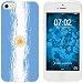 Produktbild PhoneNatic Case kompatibel mit Apple iPhone 5 / 5s / SE Silikon-Hülle WM Argentinien M1